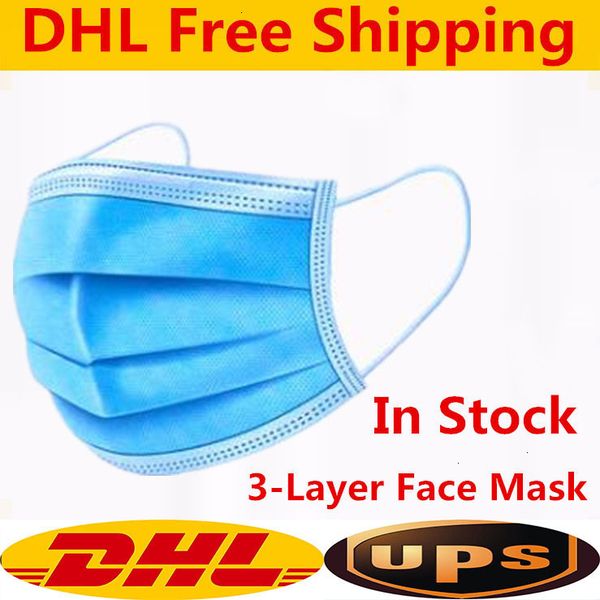 

and 3 layers of disposable 3-layer protection personal health mask with earloop mouth face sanitary masks