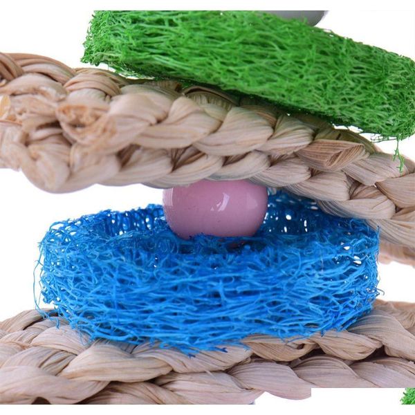 

new towel gourd bird toys handmade pets parrot toys healthy log playing chewing pecking toy toys for pa qylenn packing2010