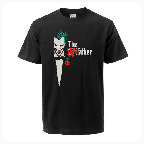 

спорт joker ха отец прохладный футболка мужчины 2019 summer punk с коротким рукавом футболка хлопок высокого качества топы тис hip hop new s