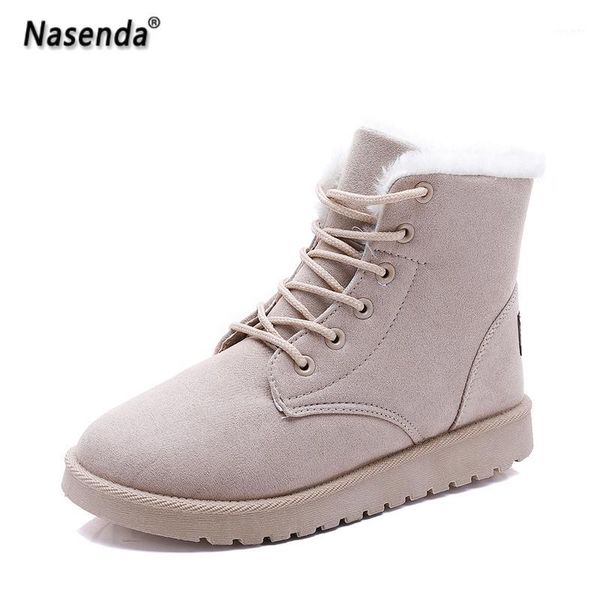 

winter fashion women boots faux suede snow boots casual women shoes warm fur booties outdoor walking shoes for 37 391, Black