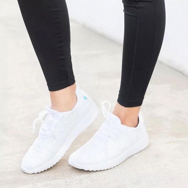 

2020 new women vulcanized shoes female lace up woman bling casual fashion ladies spring autumn women's flat heels drop shipping #pr6k