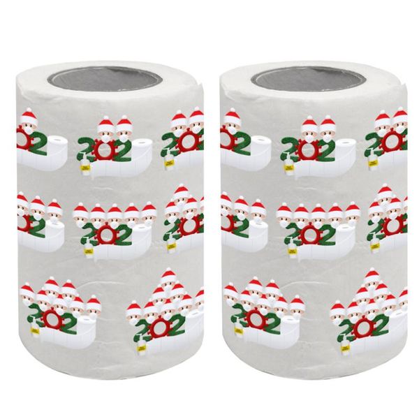 

2 ролл xmas toliet бумаги chic safe nice полотенце салфетка рулонной бумаги