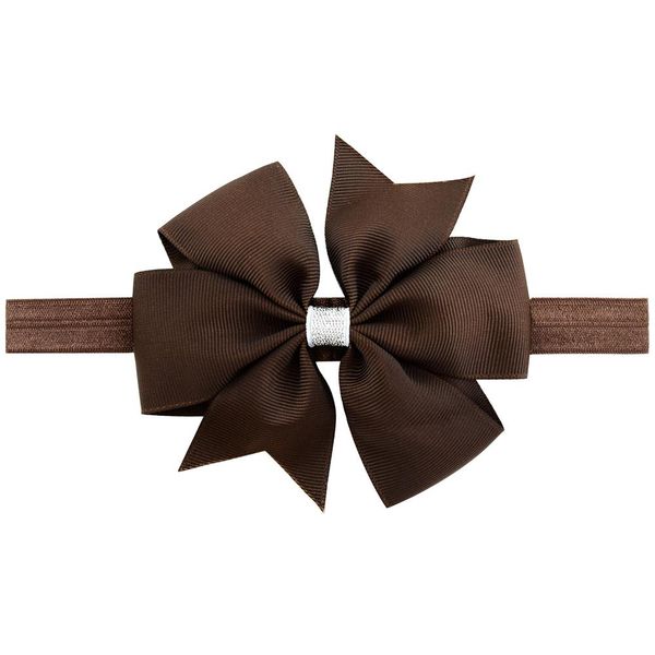 

1piece lovely elegant silver bow headband hair bands shining hair accessories solid color hair accessories for kids 750 q sqcyis