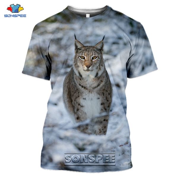 

animal lynx cat 3d print shirts horror horror comics men clothing