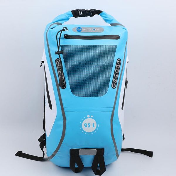 

outdoor shoulder waterproof backpack 25 l dry and wet separation storage bag camping hiking rafting swimming bags