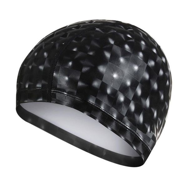

men women size elastic waterproof pu swimming cap fabric protect ears long hair sports swim pool cap diving swim hat wmtqza yyysports