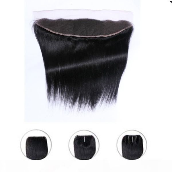 

virgin peruvian lace frontal closure straight,ear to ear lace frontal straight,13x2 lace frontal closures with baby hair, Black;brown
