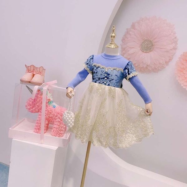 

skirt cashmere girl's autumn and winter 2020 new princs drs substitute children's wear, Red;yellow