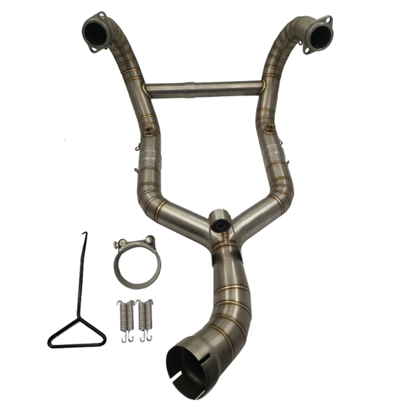 

motorcycle exhaust system stainless steel 304 r ninet muffler contact middle pipe slip on for