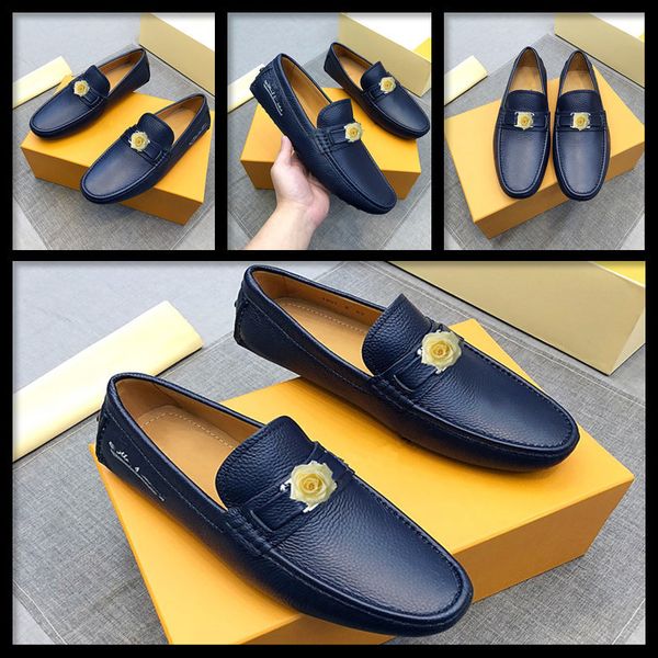 

winter men loafers genuine leather casual shoes keep warm driving moccasins with fur, Black