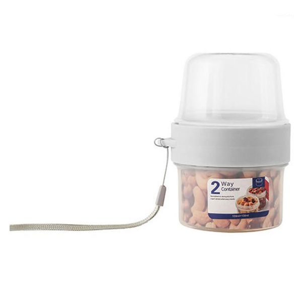 

storage bottles & jars double layer jar moistureproof sealed keep fresh milk can home kitchen outdoor picnic heat resistant transparent pp1