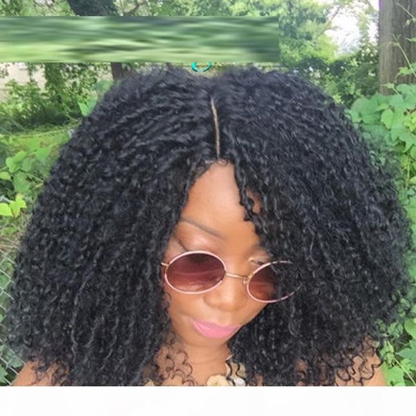 

150-300grams 250%--300% heavy density 100% mongolian human hair kinky curly lace front wig human hair glueless lace wigs, Black;brown