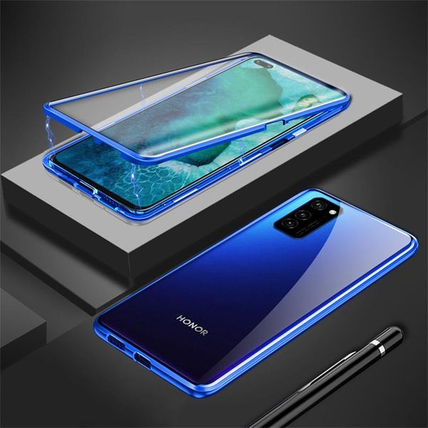 

magnetic case for honor view 30 pro case double side glass cover 360 full protection bumper for huawei honor v30 pro h bbyjpy