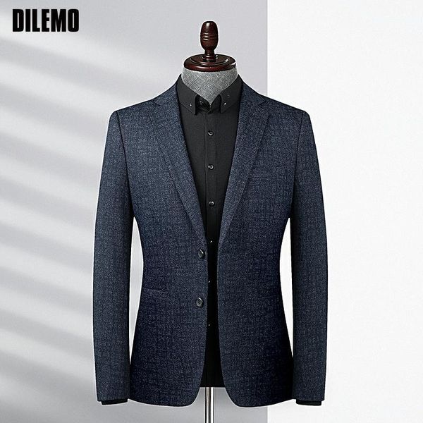 Giacca coreana di moda casual di marca di alta qualità Designer Regular Fit Blazer per uomo Business Wedding Suit Cappotto Abbigliamento da uomo 220310