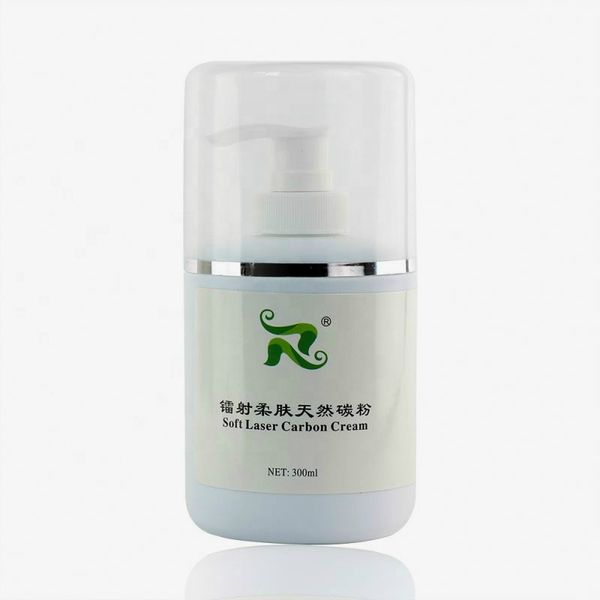 

2020 new arrival 250ml soft laser carbon cream gel for nd yag laser skin rejuvenation treatment active carbon cream slimming machine