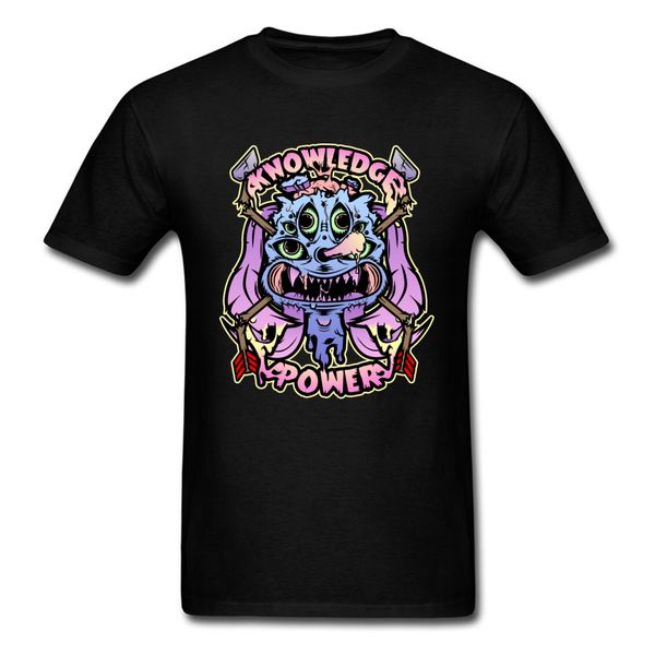 

classic short sleeve casual knowledge and power hallowmas street 100% cotton round neck mens funny hoodie designers t shirts sweatshirt
