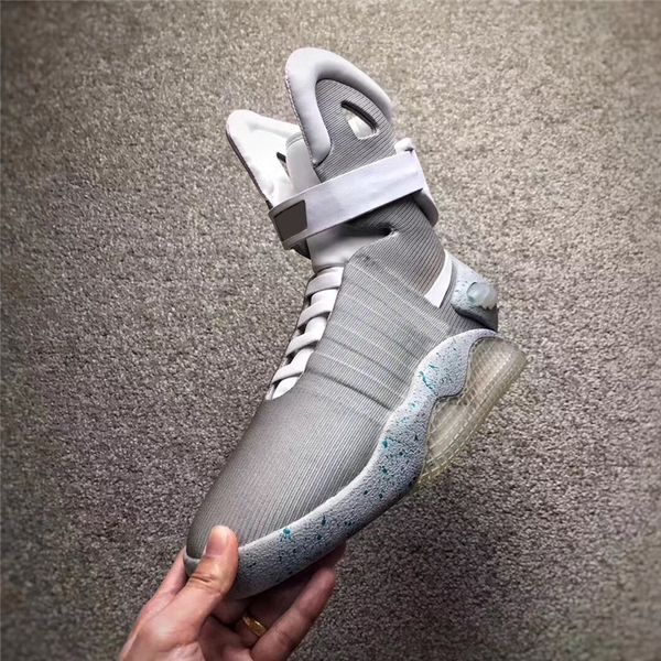 

auto laces air mag back to the future automatic shoelaces sneakers men outdoor shoes marty mcfly led light up glow in the dark with box