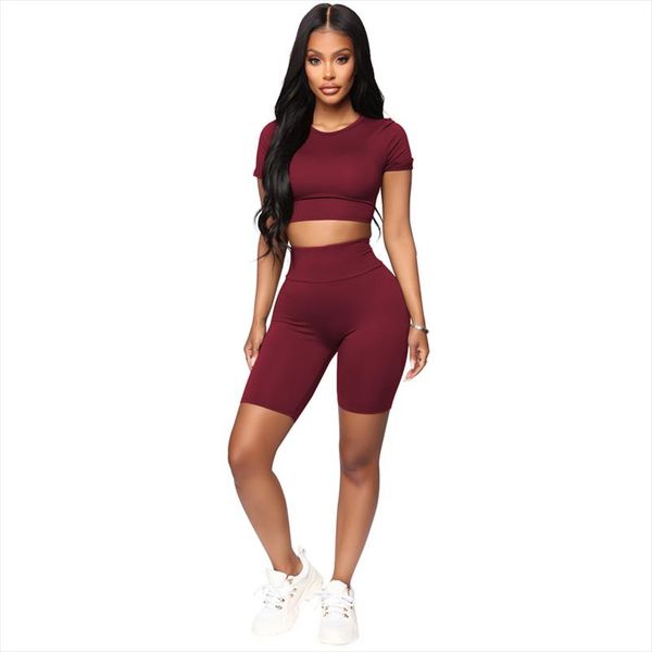 

fashion solid casual two piece set and pants beach 2 piece 2020 summer short set women backless party birthday outfits, Gray