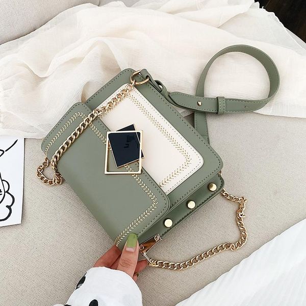 

new pu leather crossbody bags for women travel handbags chain fashion simple small shoulder messenger bags ladies small flaps