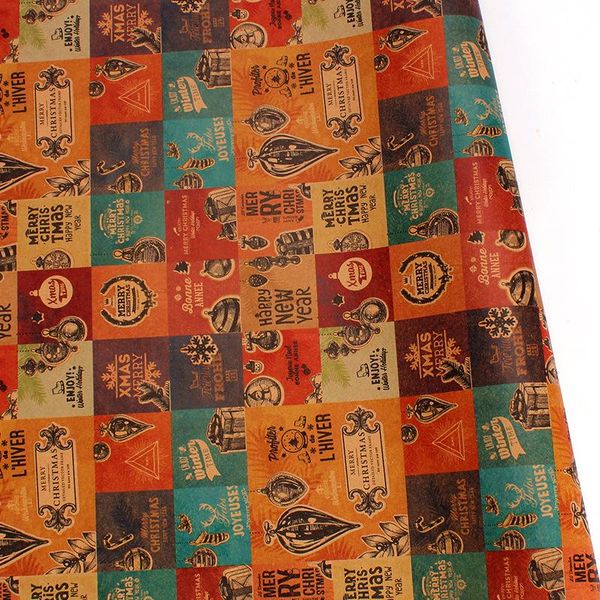 

1roll рождественские подарочные упаковочные бумаги рождественское дерево снежинки рождественские украшения для домашнего дня рождения вечери