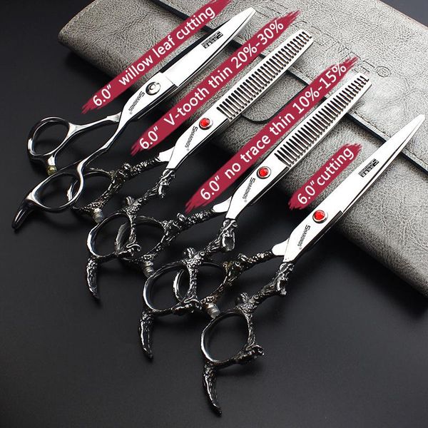 

hair scissors 440chair scissor barber shop stylist special hairdressing 6 inch cutting seamless thinning willow shears