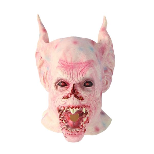 

costume accessories horror vampire bat monster latex mask scary devil headgear tricky props animal masks creative unique toys, Silver