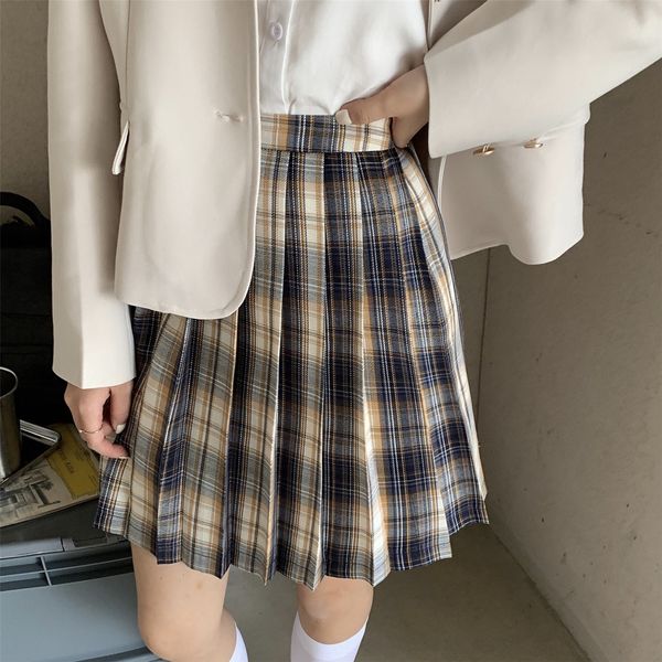 

with enjun] a1849 shirt temperament blazer + long sleeve shirt + plaid skirt 3-piece jk suit nvqiu faobx, Gray