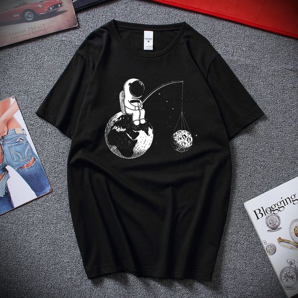 

new astronaut lunar printed t-shirt men's t-shirt 's summer t-shirt fashion origin style european size sport hooded sweatshirt hoo
