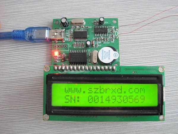 

125khz low frequency module rfid module usb interface em4095 lcd16021