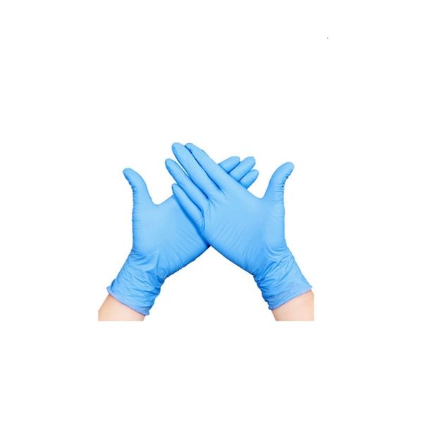 

factoryn2mqnitrile universal disposable blue household gloves garden cleaning 9 inch glove