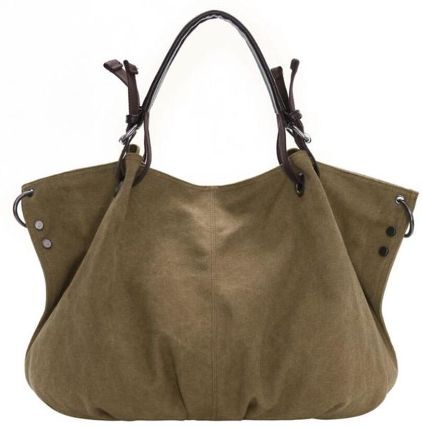 

totes women's canvas handbag black single shoulder bag retro solid multi-pocket slant