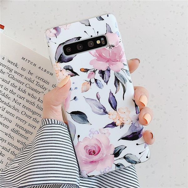 

flykylin rose flowers чехол для samsung galaxy a40 a50 a70 s8 s9 s10 plus s10e задняя крышка на мягкий силиконовый tpu marble jllnjt book200