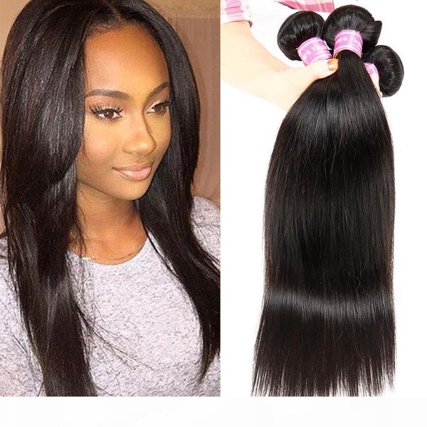 

peruvian virgin straight human hair 3 bundles peruvian straight virgin hair unprocessed virgin peruvian straight bouncy human hair cosy, Black