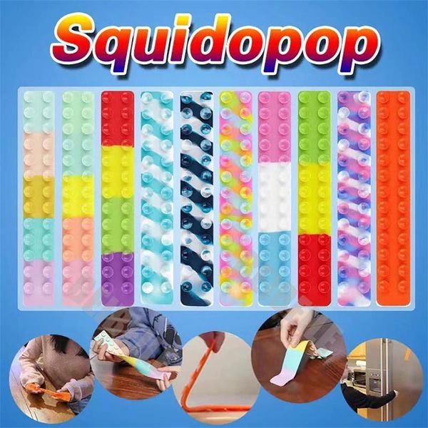 

18cm new fidget toys squidopop sucker ocs tentacle reliver anti stress funny kids toys children sensory squishy figet game