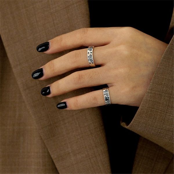 

new vintage silver open size adjustable rings for women 100% 925 sterling silver animal butterfly rings fine jewelry