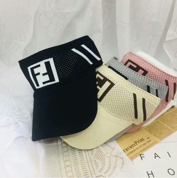 

spring and summer new linen elastic breathable knit empty baseball cap men and women letters casual sun hat golf cap, Blue;gray