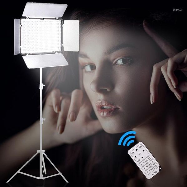 

flash heads travor tl-600 led video light on camera adjustable color temperature +np-f550 battery+charger+remote control1