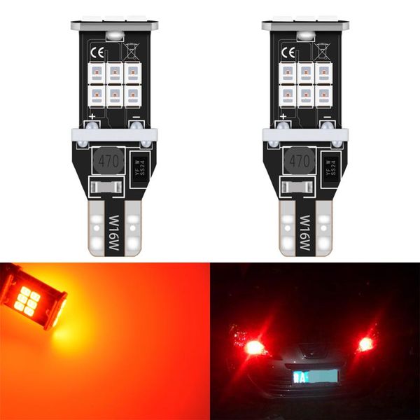 

2pcs w16w led canbus t15 led super bright reversing light 2835 smd 921 912 bulbs error auto signal lamp 6000k white 12v