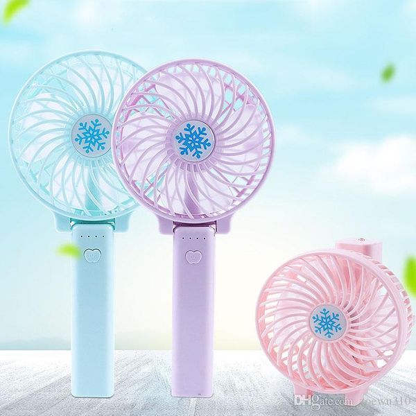 

portable usb charging foldable handheld fan 3 speed mini fan with led light adjustable small cooling cooling deskfans dh1453 t03