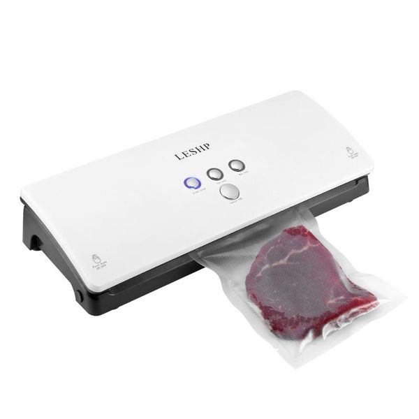 

leshp portable compact simple operations vacuum sealer sealing machine for household preservation white abs