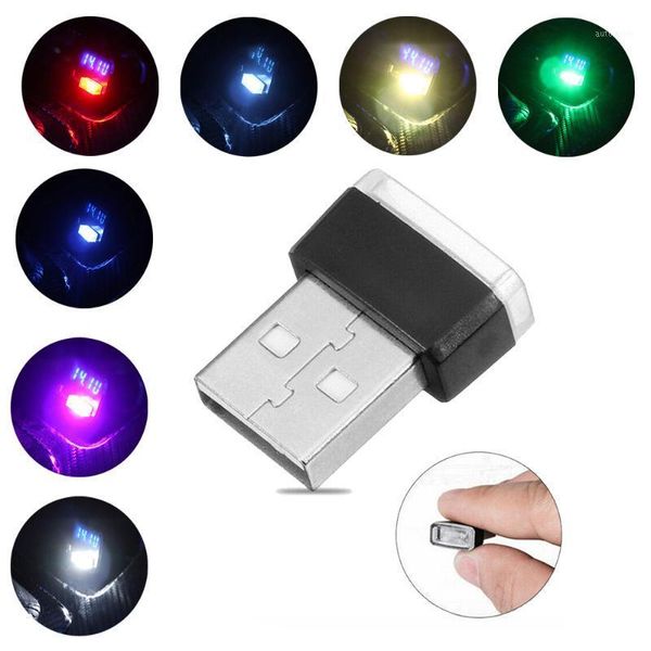 

5v led atmosphere light decor usb foot lamp car interior lighting universal red/white/ice blue/pink/blue/yellow/green1