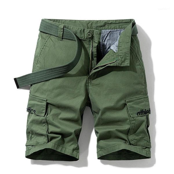 

new summer men's baggy multi pocket cargo shorts male cotton khaki mens tactical shorts short pants no belt1, White;black