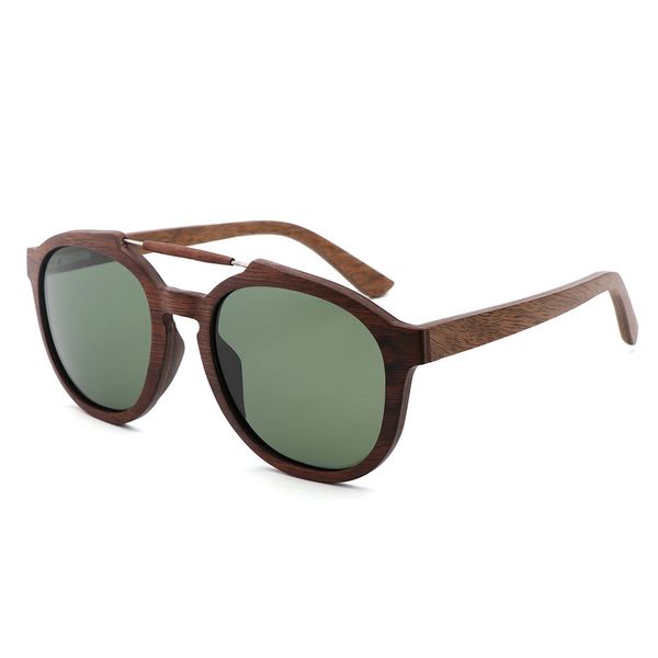 

berwer black walnut wooden sunglasses men polarized vintage uv protection eyewear women ebony wood sun glasses, White;black