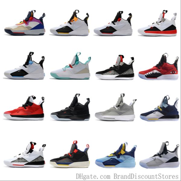 

2020 new arrival jumpman xxxiii 33 shoes mens 33s gold/championship mvp finals training sneakers sports shoes size 40-46