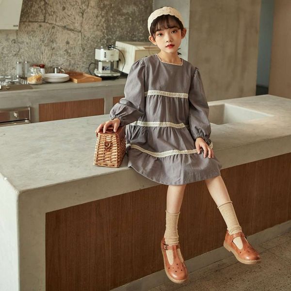 

cotton h21032021 korean spring skirt new children's girl's drs xena, Red;yellow