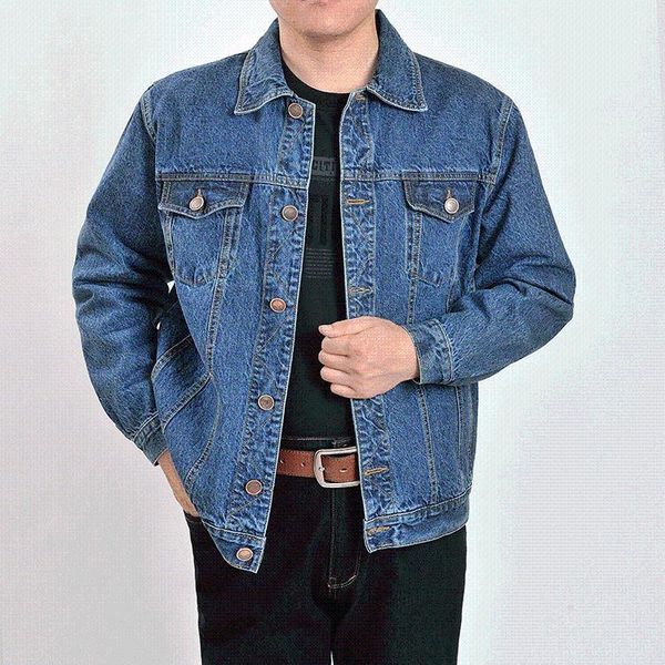 

men's outwear cowboy jackets clothing large size jacket coat male button casual blue denim jacket 2020 autumn and winter s-4xl1, Black;brown