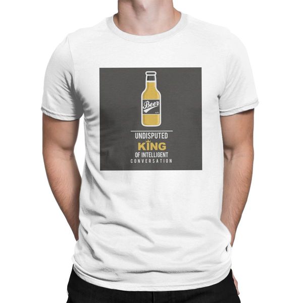 

men's beer undisputed king of intelligent conversation clothing fashion round collar tees classic sport hooded sweatshirt hoodie men t