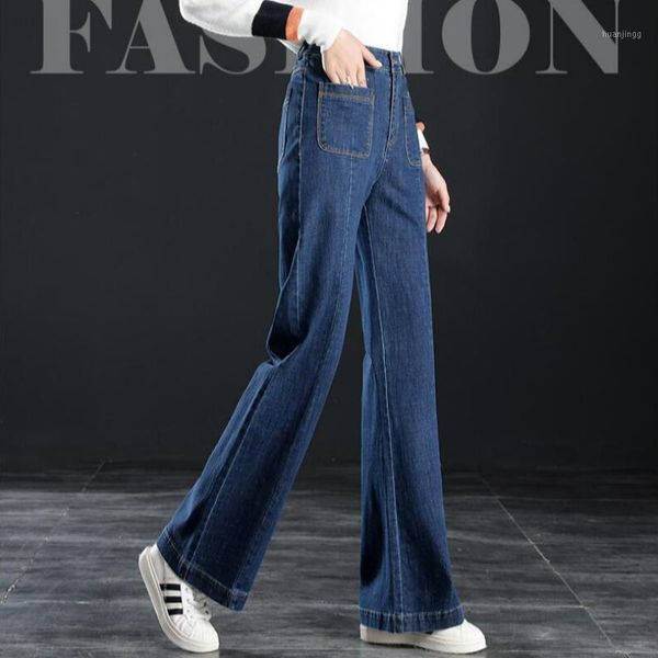 

high waist thick cotton plus velvet jeans 2020 new autumn winter stretch sonw wear warm office lady femelw women girls clothing1, Blue