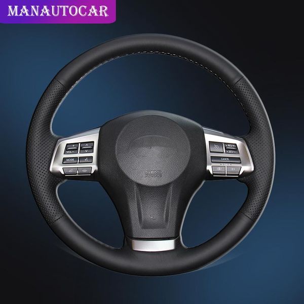 

car braid on the steering wheel cover for forester 2013-2020 legacy 2013-2014 outback 2013-2014 xv 2013-2020 auto covers