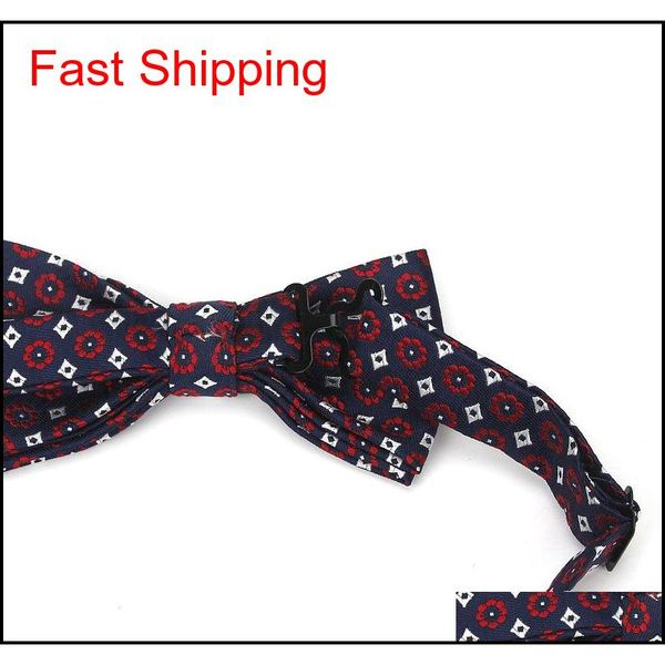 

men's bow tie paisley bowtie business wedding bowknot dot classic stripe black bow ties for party acces qylmjs queen66, Black;gray